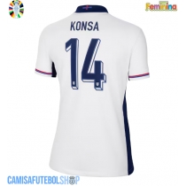 Camisa de time de futebol Inglaterra Ezri Konsa #14 Replicas 1º Equipamento Feminina Europeu 2024 Manga Curta